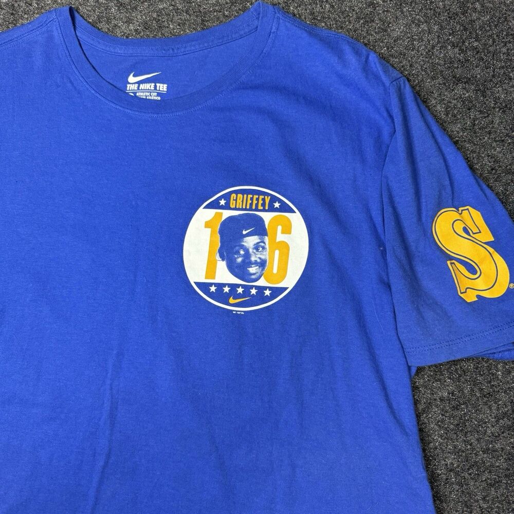 Ken Griffey Jr 2016 Shirt Mens Large MLB Hall Of Fame Nike Seattle Mariners
